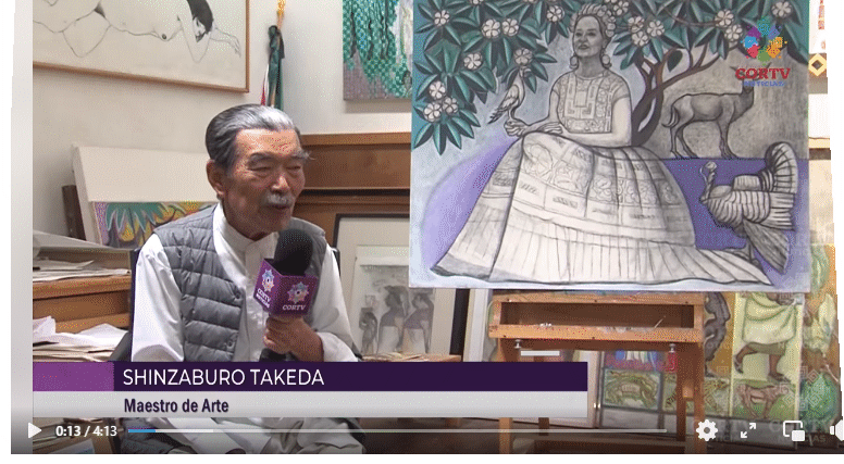 Reconocen al maestro Shinzaburo Takeda por sus 89 años de edad como un gran artista