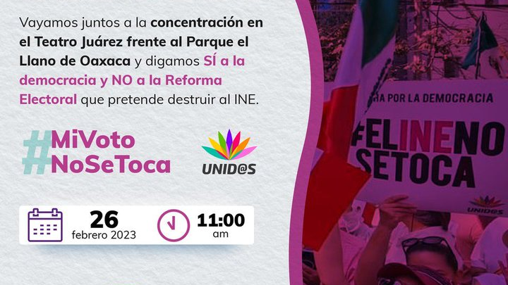 ¡TODOS UNID@S, ESTE 26 DE FEBRERO!