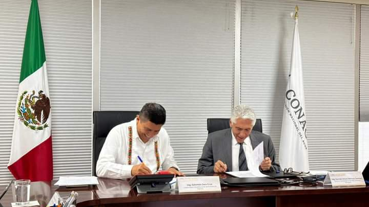 Conagua y Gobierno de Oaxaca firman proyectos e infraestructuras hídricas en la entidad