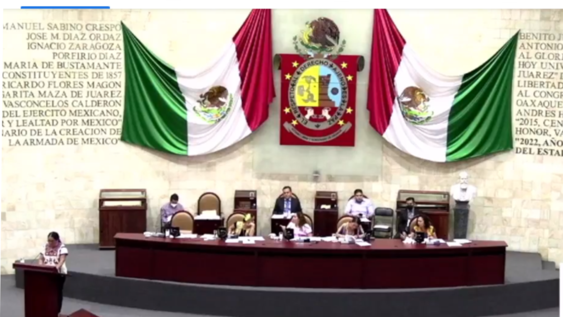 Sesión Ordinaria en el Congreso Local de Oaxaca