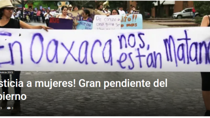 ¡Justicia a mujeres! Gran pendiente del Gobierno – DETRÁS DE LA NOTICIA POR: ALFREDO MARTÍNEZ DE AGUILAR