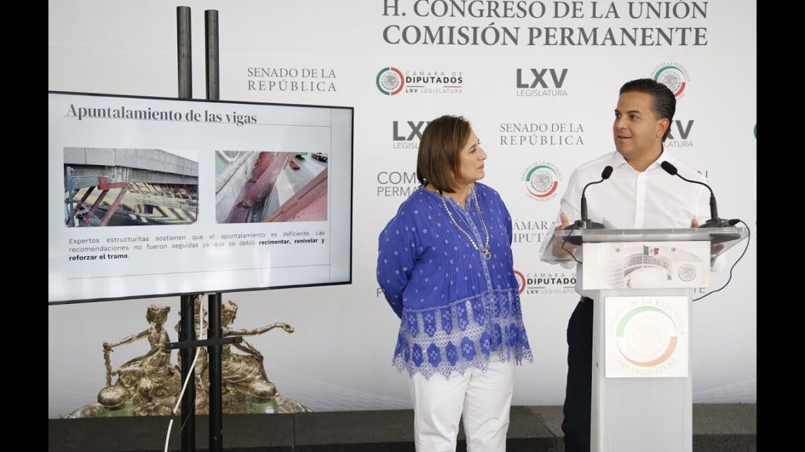 Conferencia de prensa concedida por la senadora Xóchitl Gálvez Ruiz y Damián Zepeda Vidales