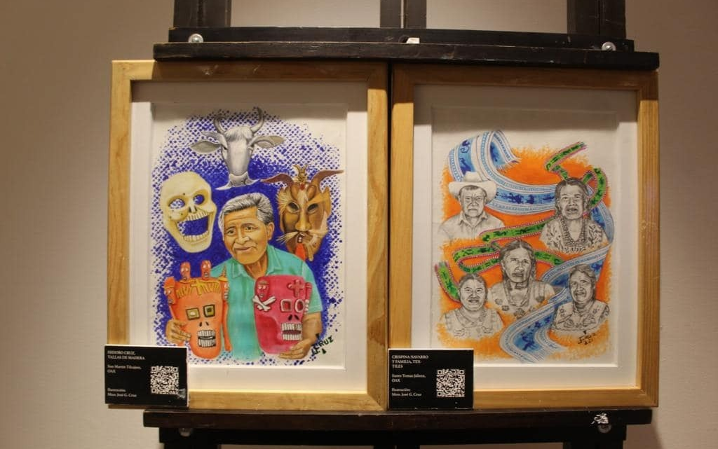 Obras pictóricas inspiradas en Benito Juárez se exhiben en la Casa de la Cultura Oaxaqueña