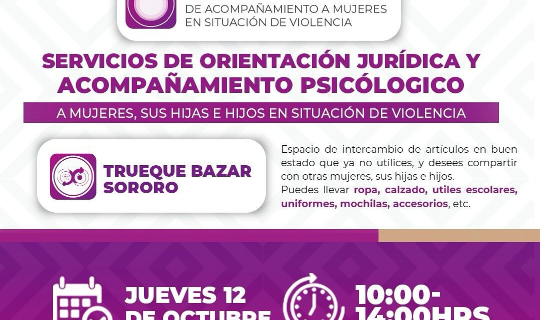 Acerca SM servicios de atención integral a mujeres de agencias y colonias en Oaxaca de Juárez