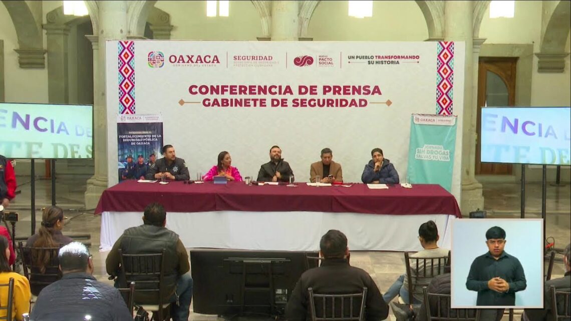 Conferencia de Gabinete de Seguridad, desde Palacio de Gobierno. 21/12/23